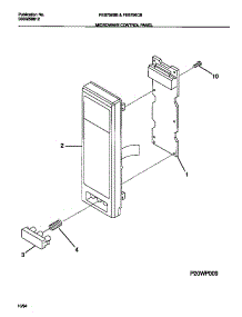 10 - Microwave Control Panel parts for Frigidaire Oven FEB796BBBA from AppliancePartsPros.com