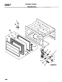 11 - Door And Latch parts for Frigidaire Oven FEB796BBBA from AppliancePartsPros.com
