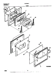 05 - Door parts for Frigidaire Oven FEB798CCBD from AppliancePartsPros.com