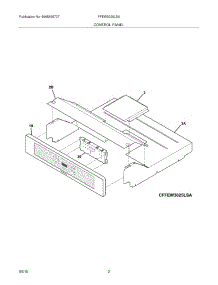 03 - Control Panel parts for Frigidaire Oven FFEW3025LSA from AppliancePartsPros.com