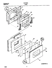 05 - Door parts for Frigidaire Oven FEB798WCCI from AppliancePartsPros.com