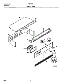 02 - Control Panel parts for Frigidaire Oven FGB500CESB from AppliancePartsPros.com