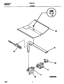 03 - Burner parts for Frigidaire Oven FGB500CESC from AppliancePartsPros.com
