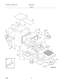 07 - Body parts for Frigidaire Oven FGB24L2ECA from AppliancePartsPros.com