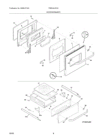 09 - Door / Drawer parts for Frigidaire Oven FGB24L2ECA from AppliancePartsPros.com