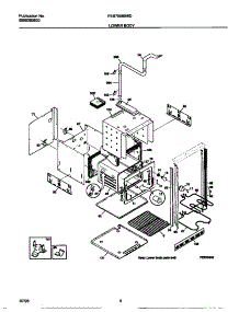 03 - Lower Body parts for Frigidaire Oven FEB755BBBD from AppliancePartsPros.com