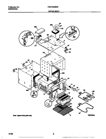 04 - Upper Body parts for Frigidaire Oven FEB755BBBD from AppliancePartsPros.com