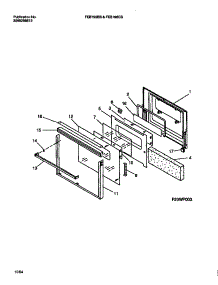 04 - Door parts for Frigidaire Oven FEB796CBBA from AppliancePartsPros.com