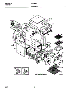 04 - Upper Body parts for Frigidaire Oven FEB798WCCF from AppliancePartsPros.com