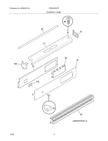 03 - Control Panel parts for Frigidaire Oven FGB24S5DCF from AppliancePartsPros.com