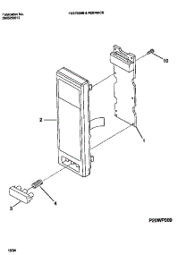 10 - Microwave Control Panel parts for Frigidaire Oven FEB796CBBA from AppliancePartsPros.com