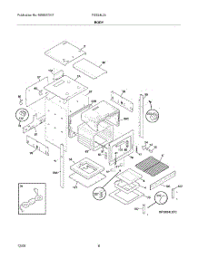 07 - Body parts for Frigidaire Oven FGB24L2ABD from AppliancePartsPros.com