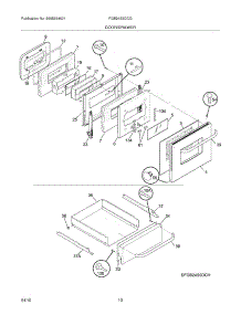 09 - Door / Drawer parts for Frigidaire Oven FGB24S5DCG from AppliancePartsPros.com