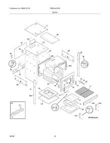 07 - Body parts for Frigidaire Oven FGB24L2ECB from AppliancePartsPros.com