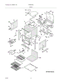 05 - Body parts for Frigidaire Oven FFEW2725LWA from AppliancePartsPros.com