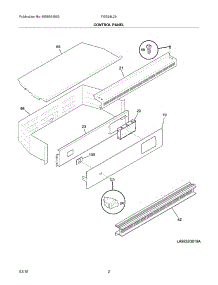 03 - Control Panel parts for Frigidaire Oven FGB24L2ABC from AppliancePartsPros.com