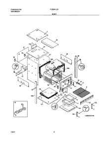 07 - Body parts for Frigidaire Oven FGB24L2ASA from AppliancePartsPros.com