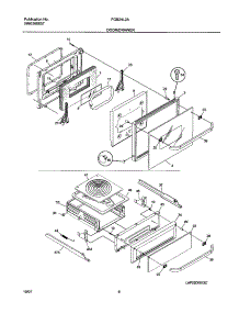 09 - Door / Drawer parts for Frigidaire Oven FGB24L2ASA from AppliancePartsPros.com