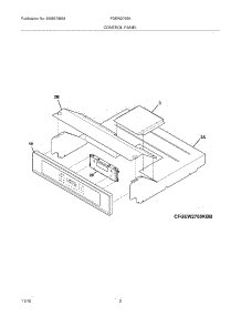 03 - Control Panel parts for Frigidaire Oven FGEW2765KBB from AppliancePartsPros.com