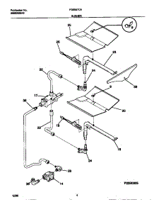 03 - Burner parts for Frigidaire Oven FGB557CEBA from AppliancePartsPros.com