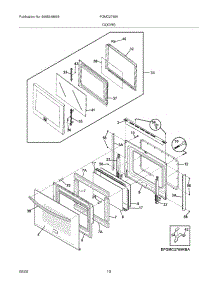 09 - Doors parts for Frigidaire Oven FGMC2765KWA from AppliancePartsPros.com