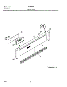 03 - Control Panel parts for Frigidaire Oven GLEB27S7CBA from AppliancePartsPros.com