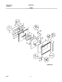 07 - Door parts for Frigidaire Oven GLEB27S7ASA from AppliancePartsPros.com