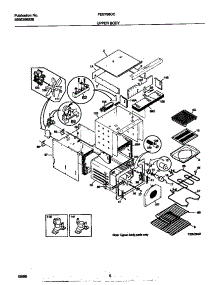 04 - Upper Body parts for Frigidaire Oven FEB798CCTD from AppliancePartsPros.com