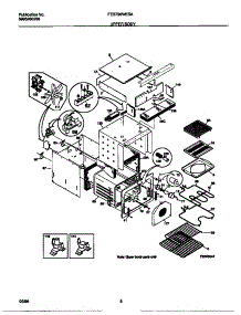 04 - Upper Body parts for Frigidaire Oven FEB798WESA from AppliancePartsPros.com