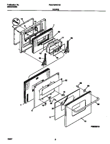 05 - Doors parts for Frigidaire Oven FEB798WESD from AppliancePartsPros.com