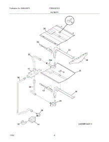 05 - Burner parts for Frigidaire Oven FGB24S5DCA from AppliancePartsPros.com