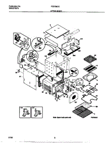 04 - Upper Body parts for Frigidaire Oven FEB798CCTA from AppliancePartsPros.com