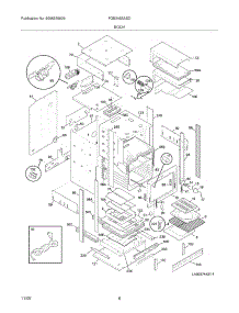 07 - Body parts for Frigidaire Oven FGB24S5ASD from AppliancePartsPros.com