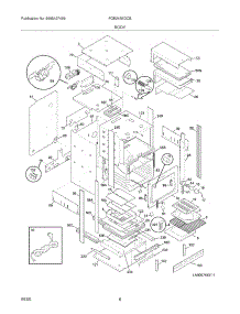 07 - Body parts for Frigidaire Oven FGB24S5DCB from AppliancePartsPros.com