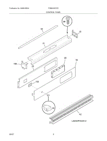 03 - Control Panel parts for Frigidaire Oven FGB24S5DCD from AppliancePartsPros.com