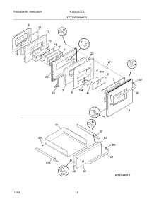 09 - Door / Drawer parts for Frigidaire Oven FGB24S5DCA from AppliancePartsPros.com