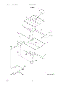 05 - Burner parts for Frigidaire Oven FGB24S5DCD from AppliancePartsPros.com