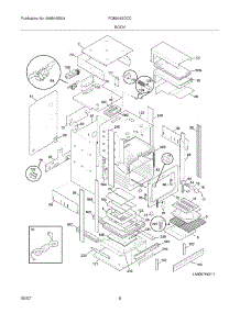 07 - Body parts for Frigidaire Oven FGB24S5DCD from AppliancePartsPros.com