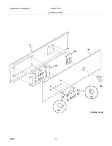 03 - Control Panel parts for Frigidaire Oven FGB24T3ECD from AppliancePartsPros.com