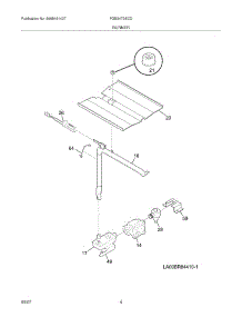 05 - Burner parts for Frigidaire Oven FGB24T3ECD from AppliancePartsPros.com