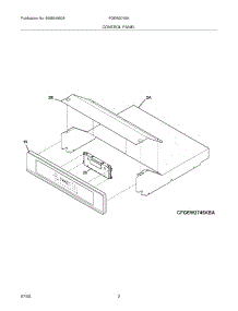 03 - Control Panel parts for Frigidaire Oven FGEW2745KWA from AppliancePartsPros.com