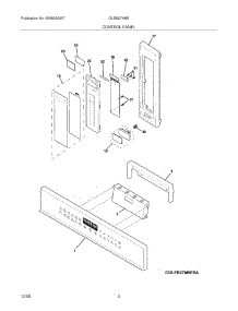 03 - Control Panel parts for Frigidaire Oven GLEB27M9EQA from AppliancePartsPros.com