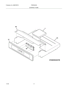 03 - Control Panel parts for Frigidaire Oven FGEW3045KBB from AppliancePartsPros.com