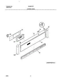 03 - Control Panel parts for Frigidaire Oven GLEB27S7CSB from AppliancePartsPros.com