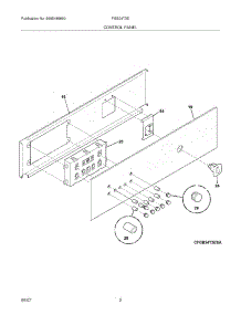 03 - Control Panel parts for Frigidaire Oven FGB24T3EBD from AppliancePartsPros.com