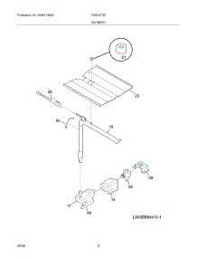 05 - Burner parts for Frigidaire Oven FGB24T3ESC from AppliancePartsPros.com
