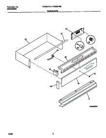 02 - Backguard parts for Frigidaire Oven FGB557BBBD from AppliancePartsPros.com