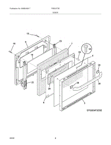 09 - Doors parts for Frigidaire Oven FGB24T3ESE from AppliancePartsPros.com