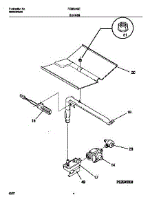03 - Burner parts for Frigidaire Oven FGB500CEBB from AppliancePartsPros.com