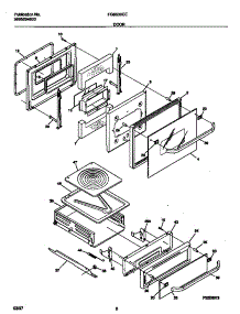 05 - Door parts for Frigidaire Oven FGB500CEBB from AppliancePartsPros.com